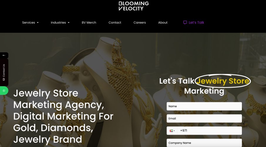 Blooming Velocity Best Jewelry Marketing Agency Top Digital Services Jewellery Luxury eCommerce Stores