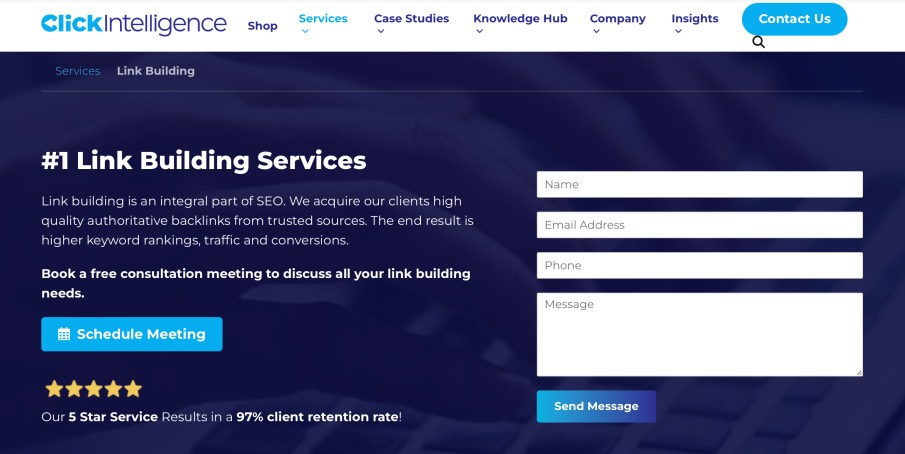 Click Intelligence Natural High-Quality Link Building Services