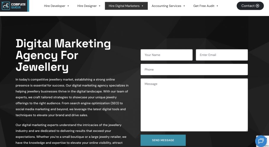 Complete Gurus Top Jewelry Digital Marketing Agencies Services Company