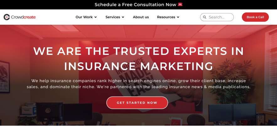 CrowdCreate Best Insurance Marketing Agency Services