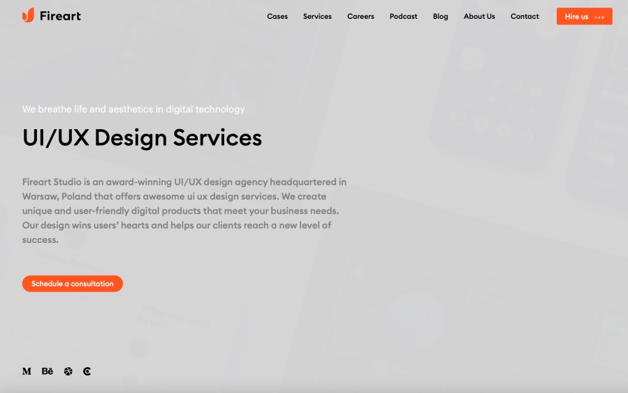 FireArt Studio UI_UX Design Services